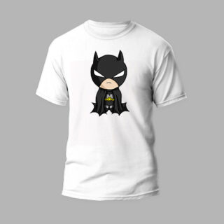 white round neck tshirt batman 3