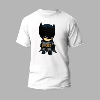 white round neck tshirt batman