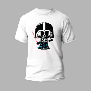 white t-shirt death invader design